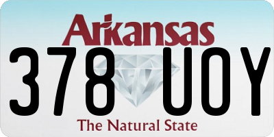 AR license plate 378UOY