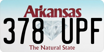 AR license plate 378UPF