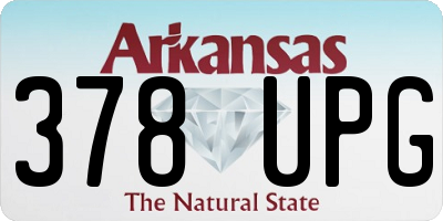 AR license plate 378UPG