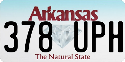 AR license plate 378UPH