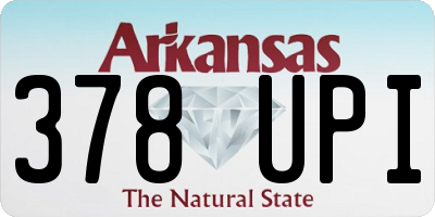 AR license plate 378UPI