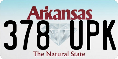 AR license plate 378UPK