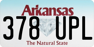 AR license plate 378UPL