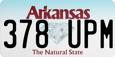 AR license plate 378UPM