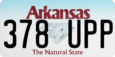 AR license plate 378UPP