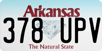 AR license plate 378UPV