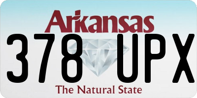 AR license plate 378UPX