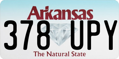 AR license plate 378UPY