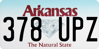 AR license plate 378UPZ