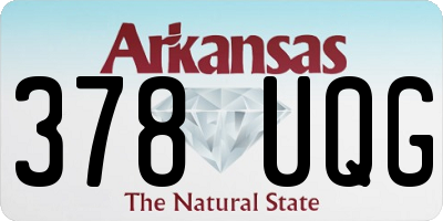 AR license plate 378UQG
