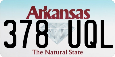 AR license plate 378UQL