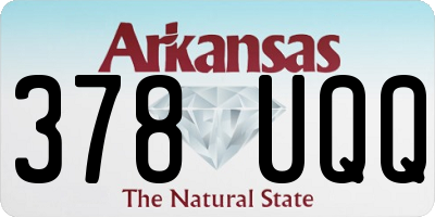 AR license plate 378UQQ