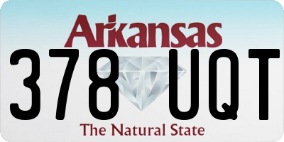 AR license plate 378UQT