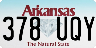 AR license plate 378UQY