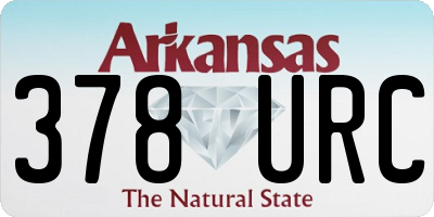 AR license plate 378URC