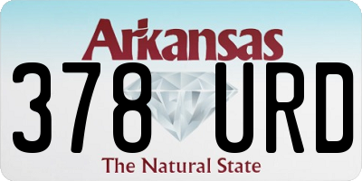 AR license plate 378URD