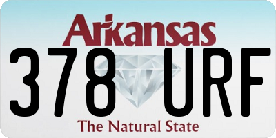 AR license plate 378URF