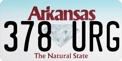 AR license plate 378URG