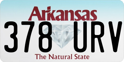 AR license plate 378URV