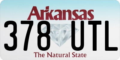 AR license plate 378UTL