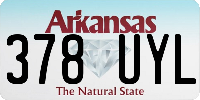 AR license plate 378UYL