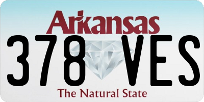 AR license plate 378VES