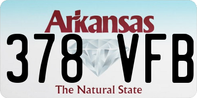 AR license plate 378VFB