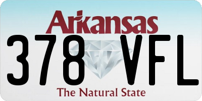 AR license plate 378VFL
