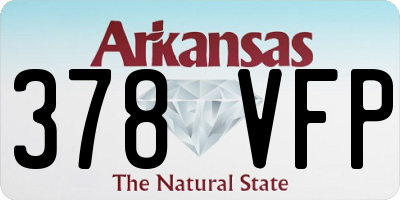 AR license plate 378VFP