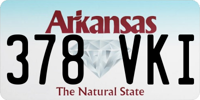AR license plate 378VKI