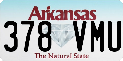 AR license plate 378VMU