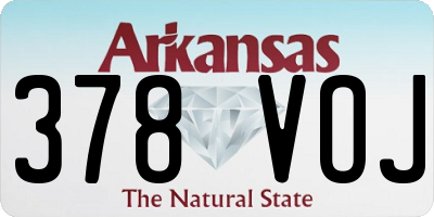AR license plate 378VOJ