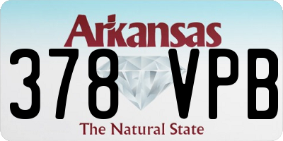 AR license plate 378VPB