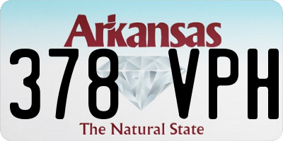 AR license plate 378VPH