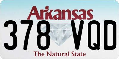 AR license plate 378VQD