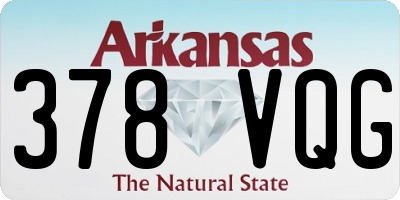 AR license plate 378VQG
