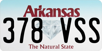 AR license plate 378VSS