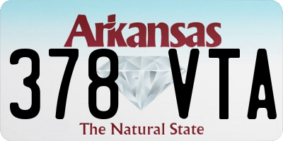 AR license plate 378VTA