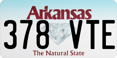 AR license plate 378VTE