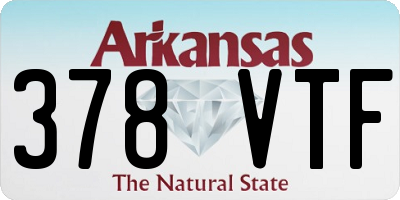 AR license plate 378VTF