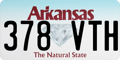 AR license plate 378VTH