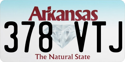 AR license plate 378VTJ