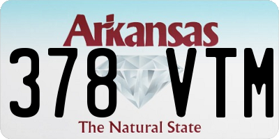 AR license plate 378VTM