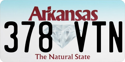AR license plate 378VTN