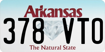 AR license plate 378VTO