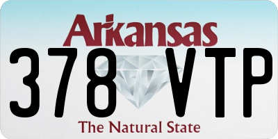 AR license plate 378VTP