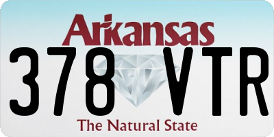 AR license plate 378VTR