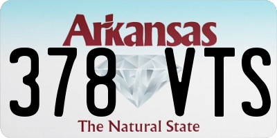 AR license plate 378VTS