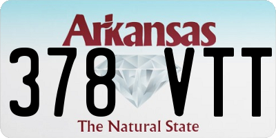 AR license plate 378VTT