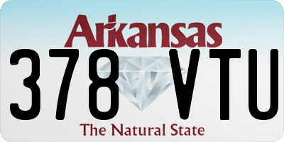 AR license plate 378VTU